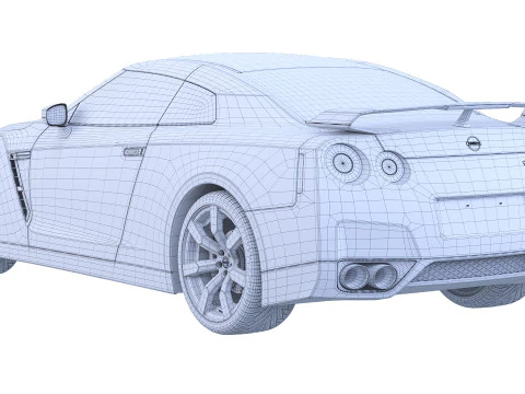 Nissan GTR 3D Model