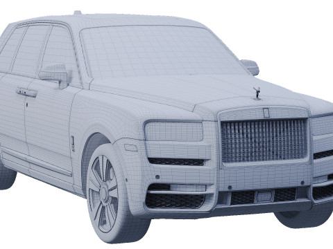 Limuzin Cullinan 3D Модель