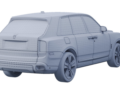 Limuzin Cullinan 3D Модель
