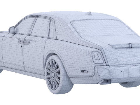 2018 Limuzin Phantom 3D 模型