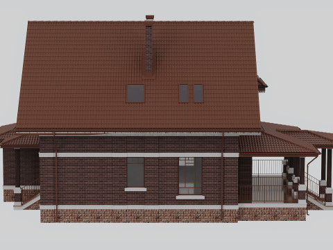 ABS House corona Model 3D