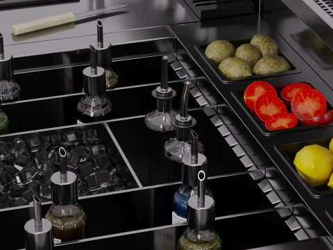 Bar station corona 3D मॉडल