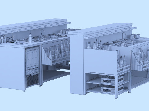Bar station corona 3D मॉडल
