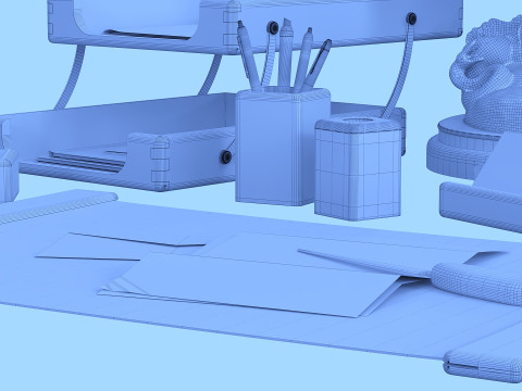 BESTAR LION office set Modelo 3D