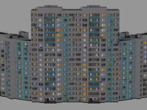 Bouwvloeren 6 secties 3D Model