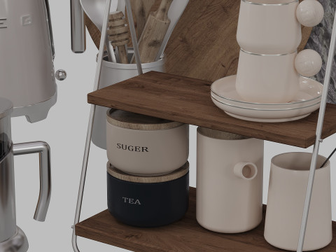Kitchen accessories 3D-Modell