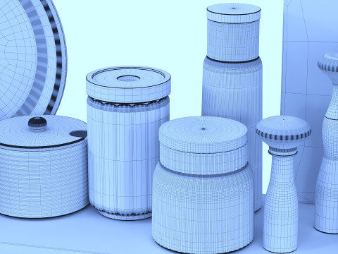Kitchen accessories 3D-Modell