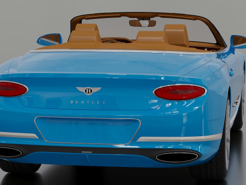 2020 Bentley Continental GT Convertible 3D मॉडल