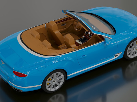 2020 Bentley Continental GT Convertible 3D मॉडल