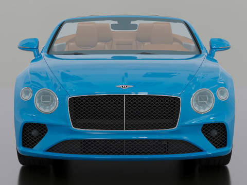 2020 Bentley Continental GT Convertible 3D मॉडल