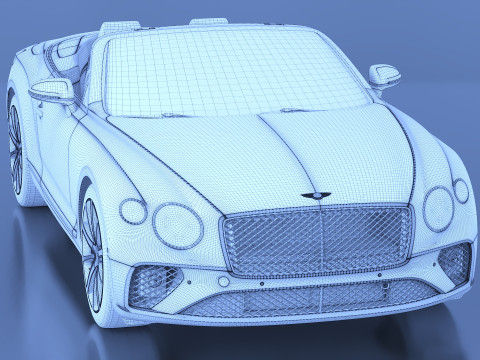 2020 Bentley Continental GT Convertible 3D मॉडल