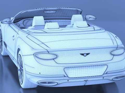 2020 Bentley Continental GT Convertible 3D मॉडल