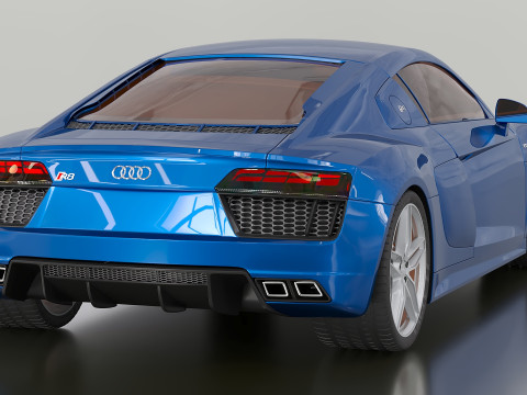 2016 Audi-R8 3Dモデル