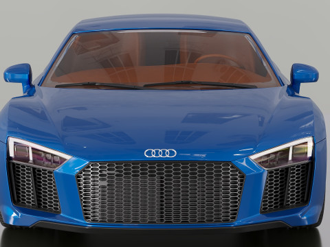 2016 Audi-R8 3Dモデル