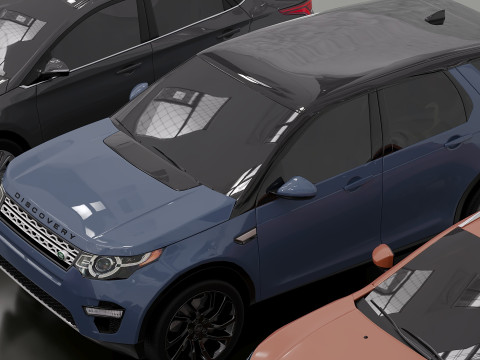 Auto 10-piece set low Model 3D