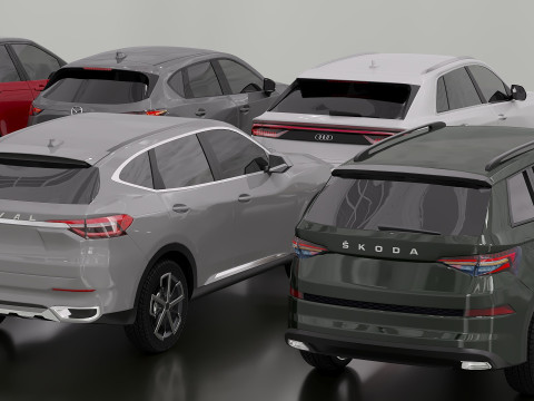 Auto 10-piece set low Model 3D
