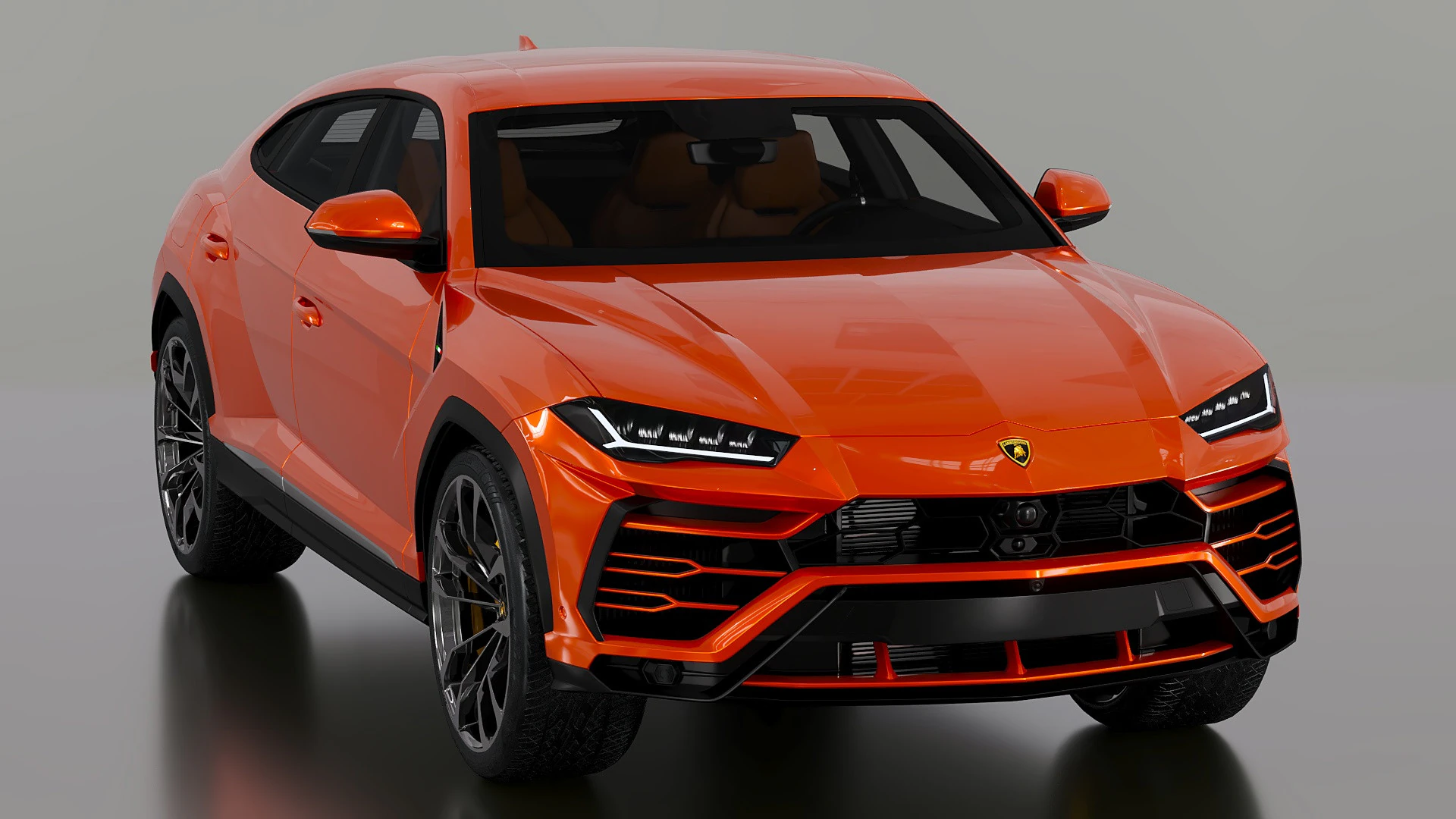 SUV Urus 3D Model .c4d .max .obj .3ds .fbx .stl .blend 
