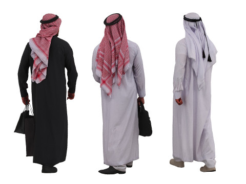 Arab men x3 Modello 3D