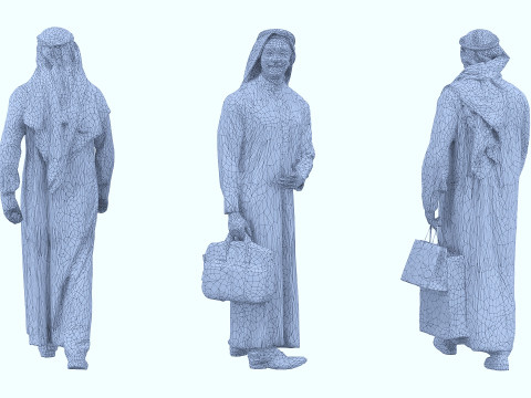 Arab men x3 Modello 3D