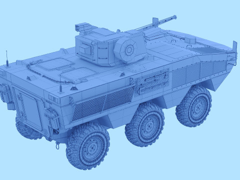BTR Otaman-3 3D Модель