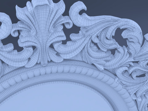 Decorative table and mirror 3D मॉडल
