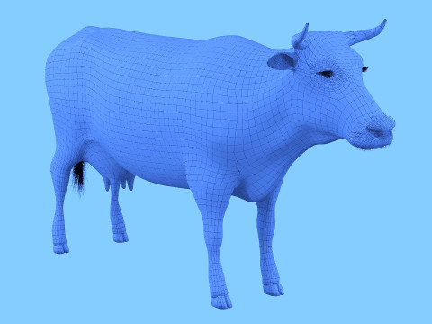 Spotted cow 3D Model