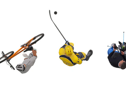 Sportsmen set x3 3D Model