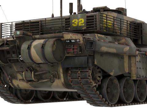 Tank Challenger 2 3D-Modell