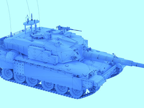 Tank Challenger 2 3D-Modell