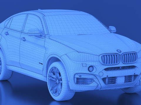 2015 x6 m sport package 3D 모델
