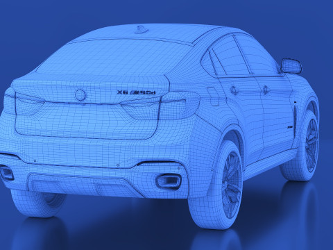 2015 x6 m sport package 3D 모델