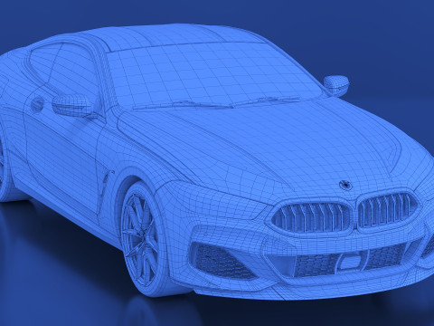 2022 8 Series G15 M850i coupe Modelo 3D