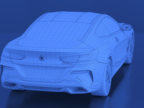 2022 8 Series G15 M850i coupe Modelo 3D