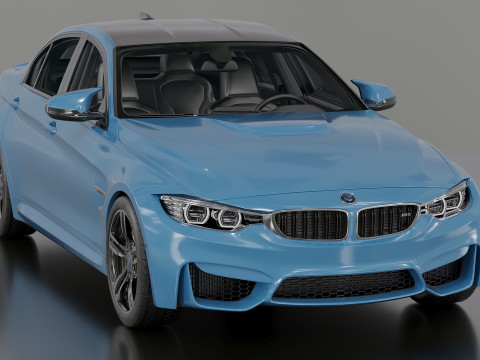 2015 M3 F30 Sedan 3Dモデル