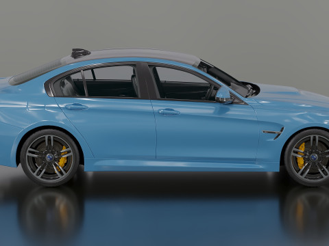 2015 M3 F30 Sedan 3D 모델