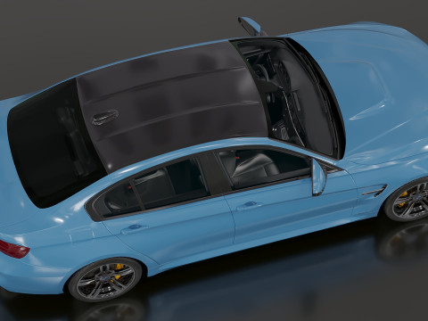 2015 M3 F30 Sedan 3D 모델