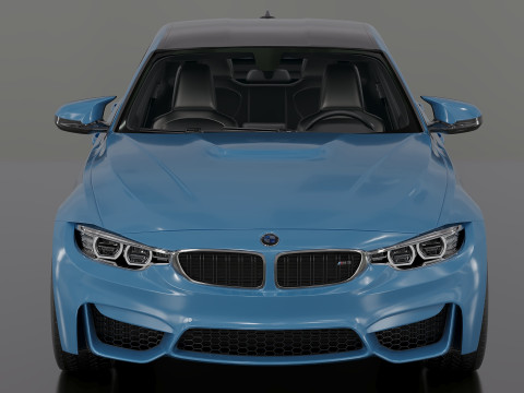2015 M3 F30 Sedan 3D 모델