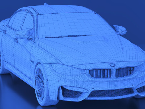 2015 M3 F30 Sedan 3D 모델