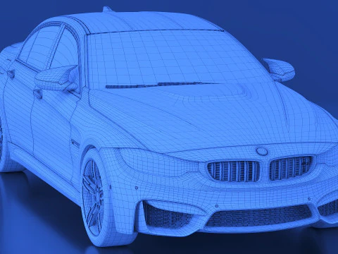 2015 M3 F30 Sedan 3D Model