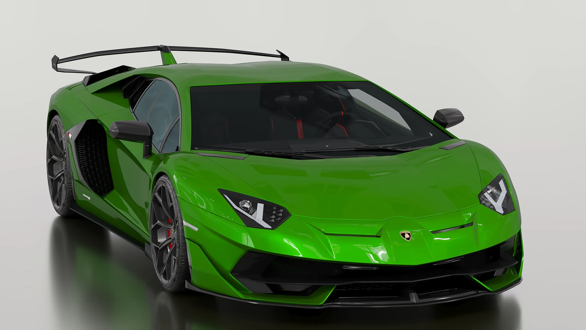 2019 Lambo Aventador 3D Model .c4d .max .obj .3ds .fbx .stl .blend