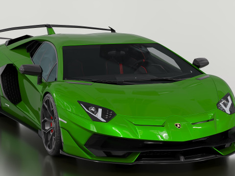 2019 Lambo Aventador 3D Модель