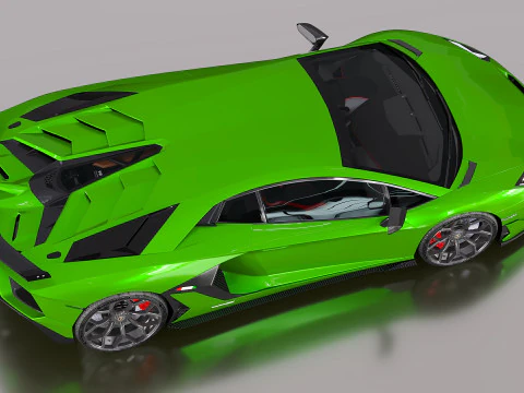 2019 Lambo Aventador 3D Model