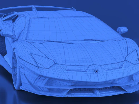 2019 Lambo Aventador 3D Model