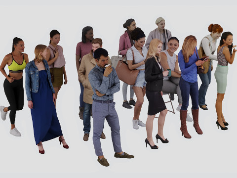 People set01 3D Model
