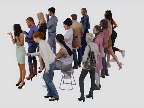 People set01 3D Model