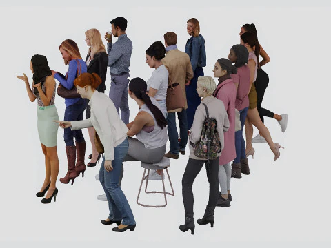People set01 3D Model