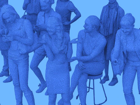 People set01 3D Model