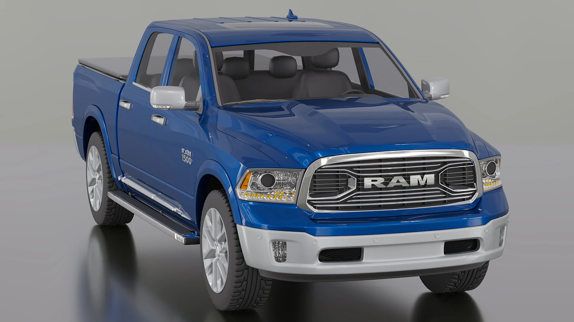 2015 Dodge Ram 3D Model .c4d .max .obj .3ds .fbx .stl .blend 