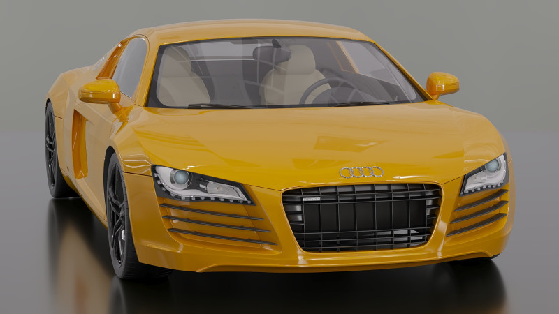 2013 Audi R8 3D Модель .c4d .max .obj .3ds .fbx .stl .blend