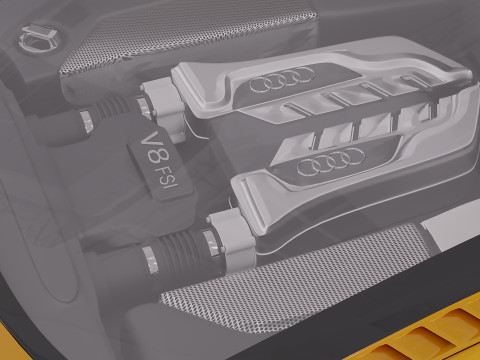 2013 Audi R8 3D Модель